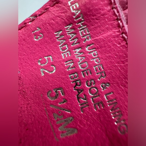 Tory Burch Thong Demi Wedge Sandals - Britton in Pink, Gold Logo, size 5.5 - Picture 7 of 11